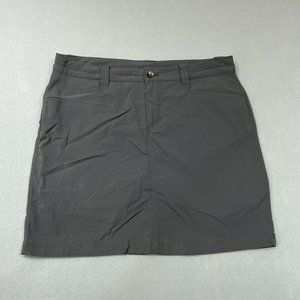 Eddie Bauer Travex Nylon Hiking Skort Womens 6 Gray Lined Outdoor Athleisure